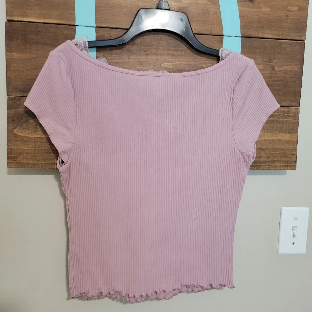 Free People Women's Classic Twist Short Sleeve Tee Size Large